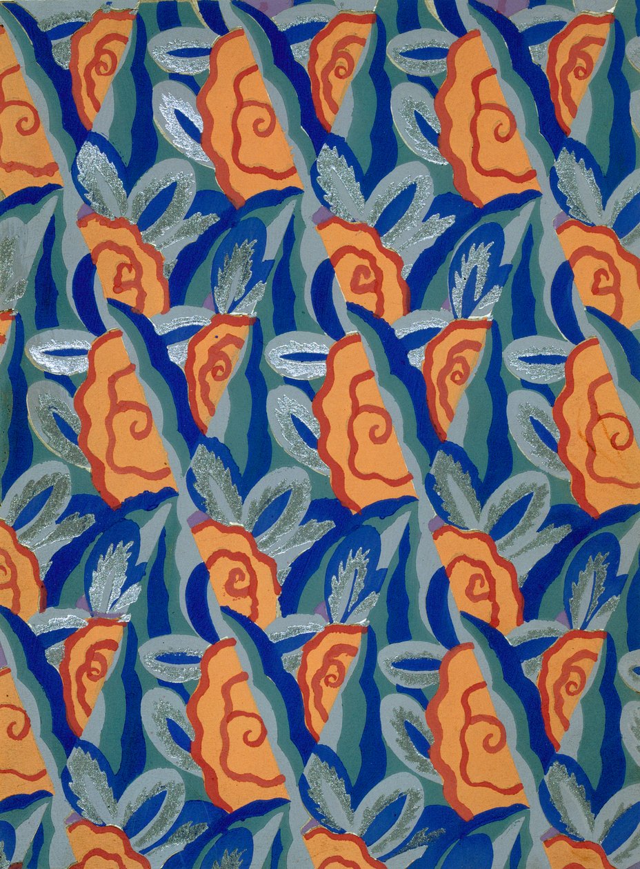 Design de papel de parede por Maison Gaillard, pub. 1930. de French School