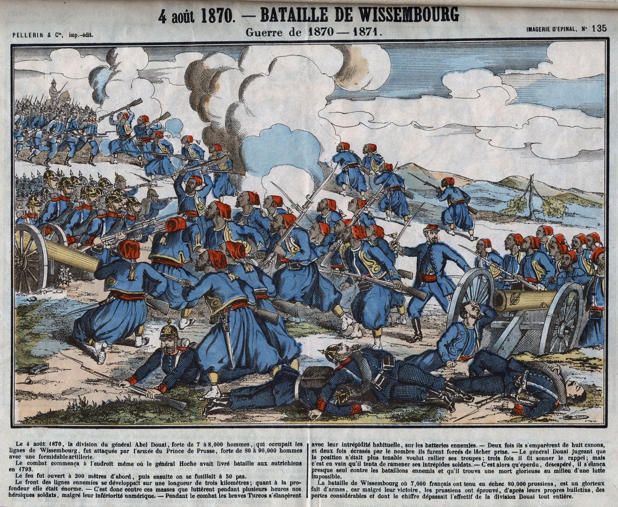 Guerra de 1870 - 1871: Batalha de Wissembourg, 4 de Agosto de French School