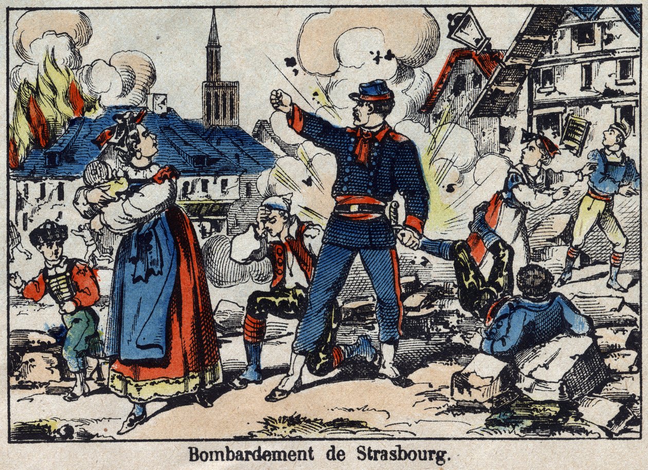 Guerra de 1870 entre a França e a Prússia: Cerco e bombardeio de Estrasburgo de French School
