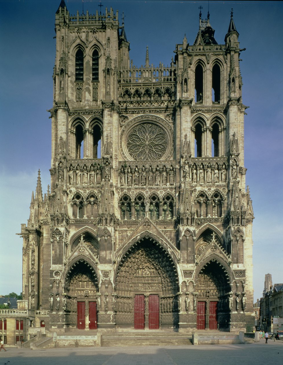 Fachada Oeste, c.1220-70 (para detalhes ver 94631-34) de French School