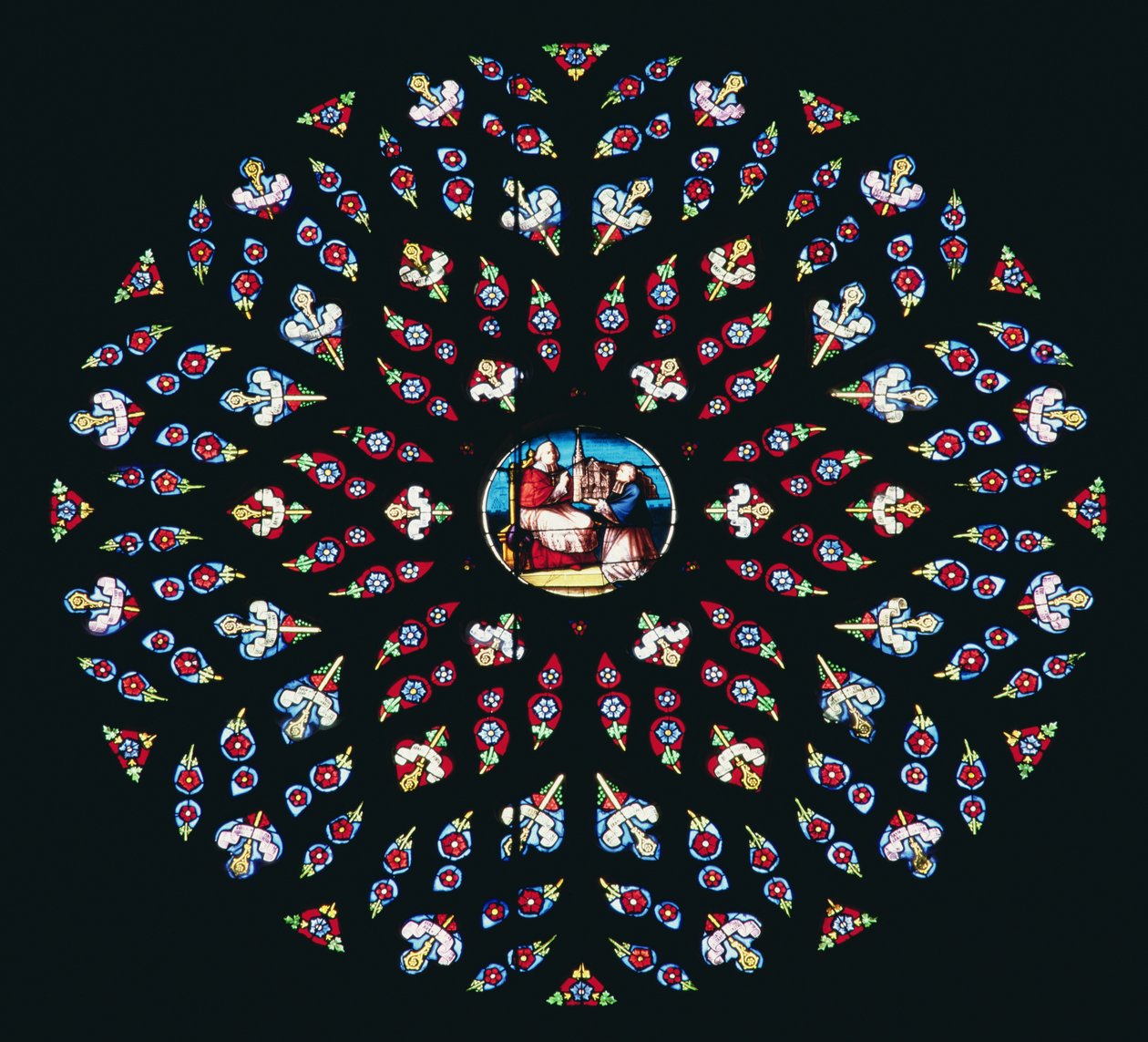 Janela rosa do oeste, c.1535 de French School