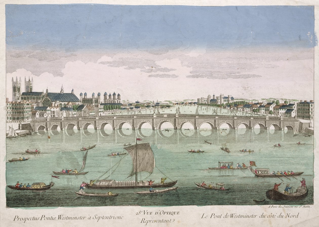 Ponte westminster, londres de French School
