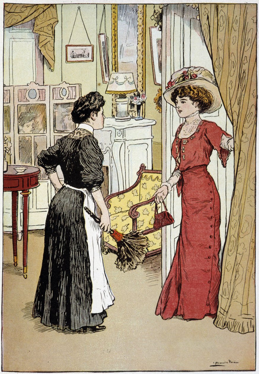 Porque me disseste que a Madame estava lá, eu não a vi em lado nenhum. A Madame saiu, mas disse-me que, para si, ainda estava em casa. Século 20... de French School