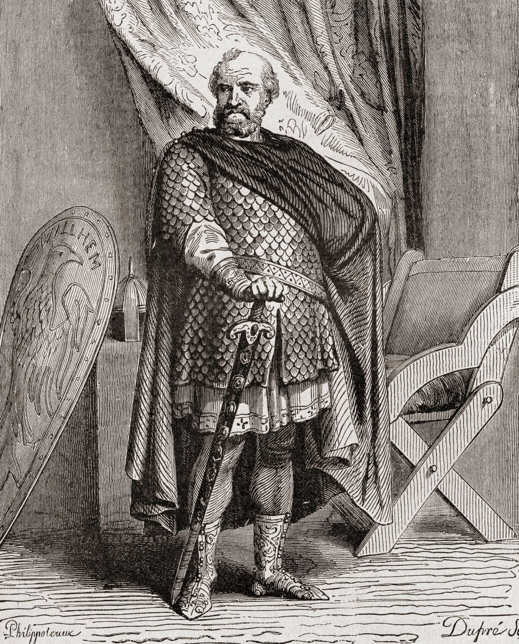 William I, da Histoire de France, c.1880 de French School