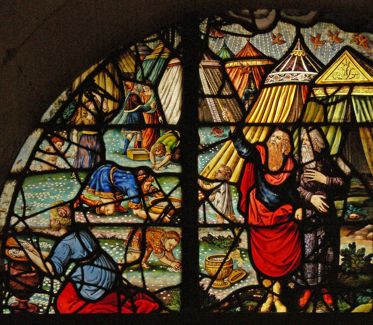 Charnier de janela-10 retratando maná do céu de French School