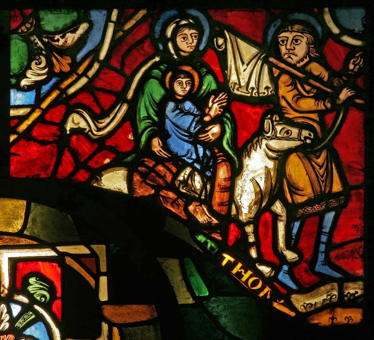 Janela do Tesouro-A retratando a fuga para o Egito de French School