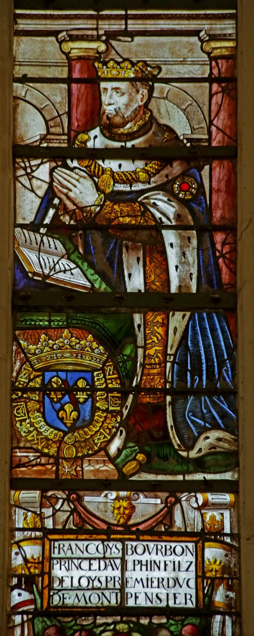 Janela que representa François de Bourbon (vitral) de French School