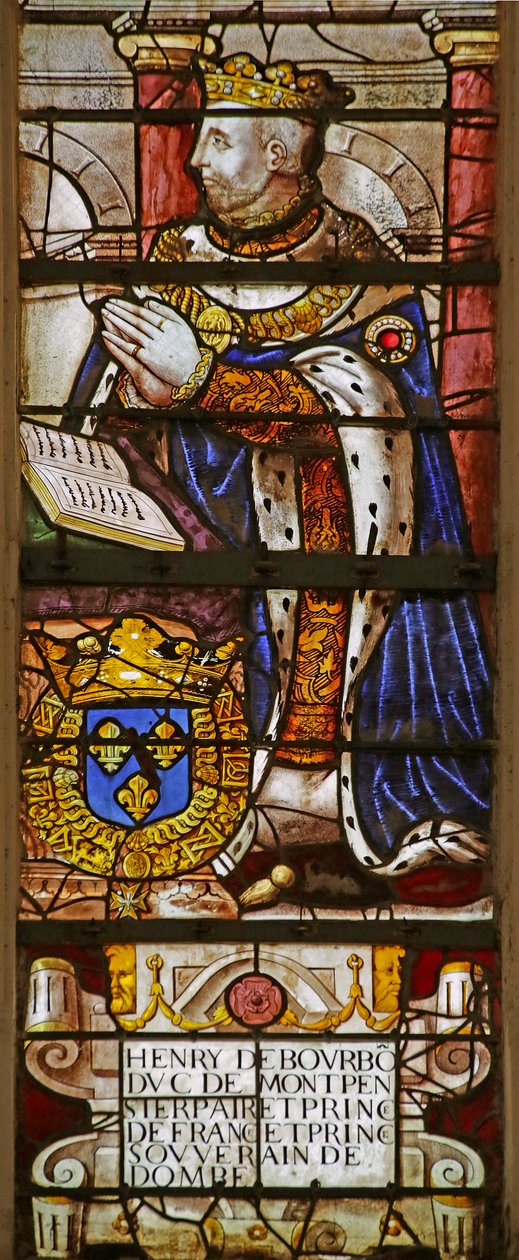 Janela com Henri de Bourbon (vitral) de French School