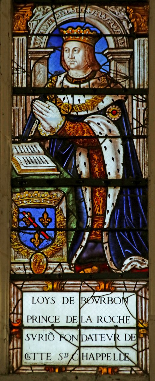 Janela que representa Louis de Bourbon (vitral) de French School