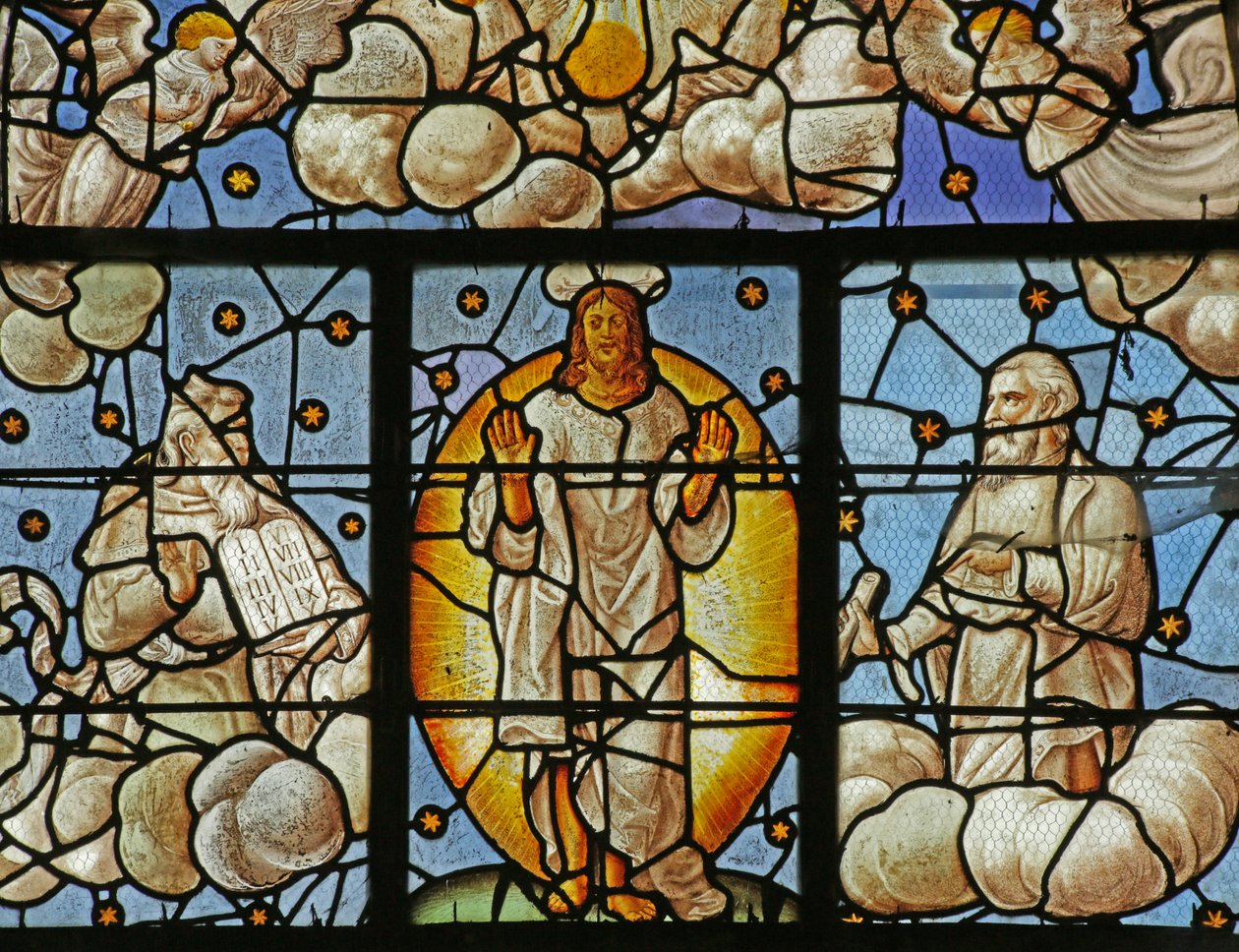 Janela representando Moisés e Elias na Transfiguração de French School
