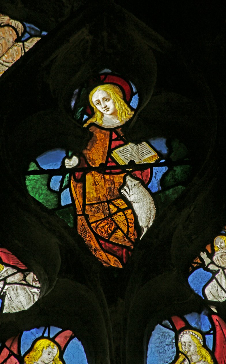 Janela representando St Agnes, 1505-10 de French School