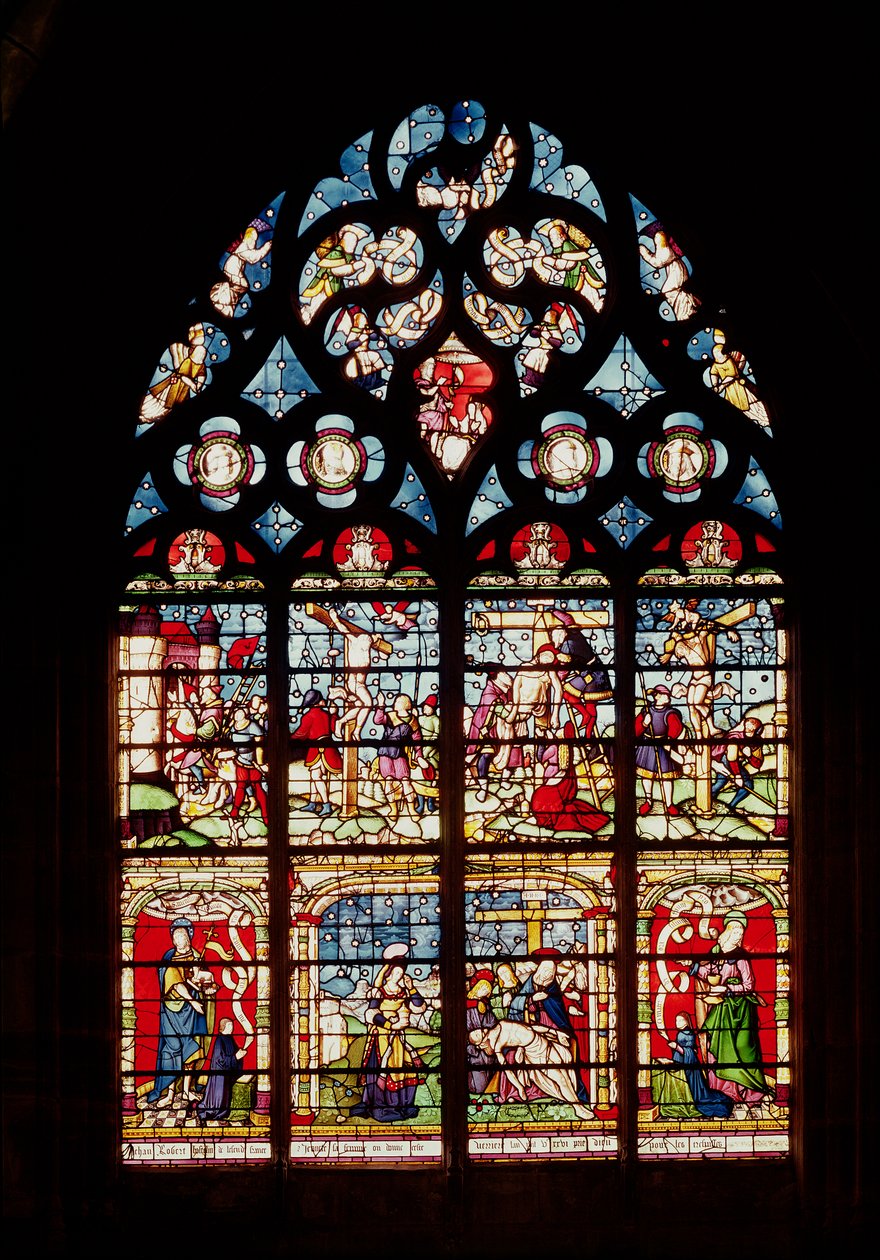 Janela retratando a paixão de Cristo de French School