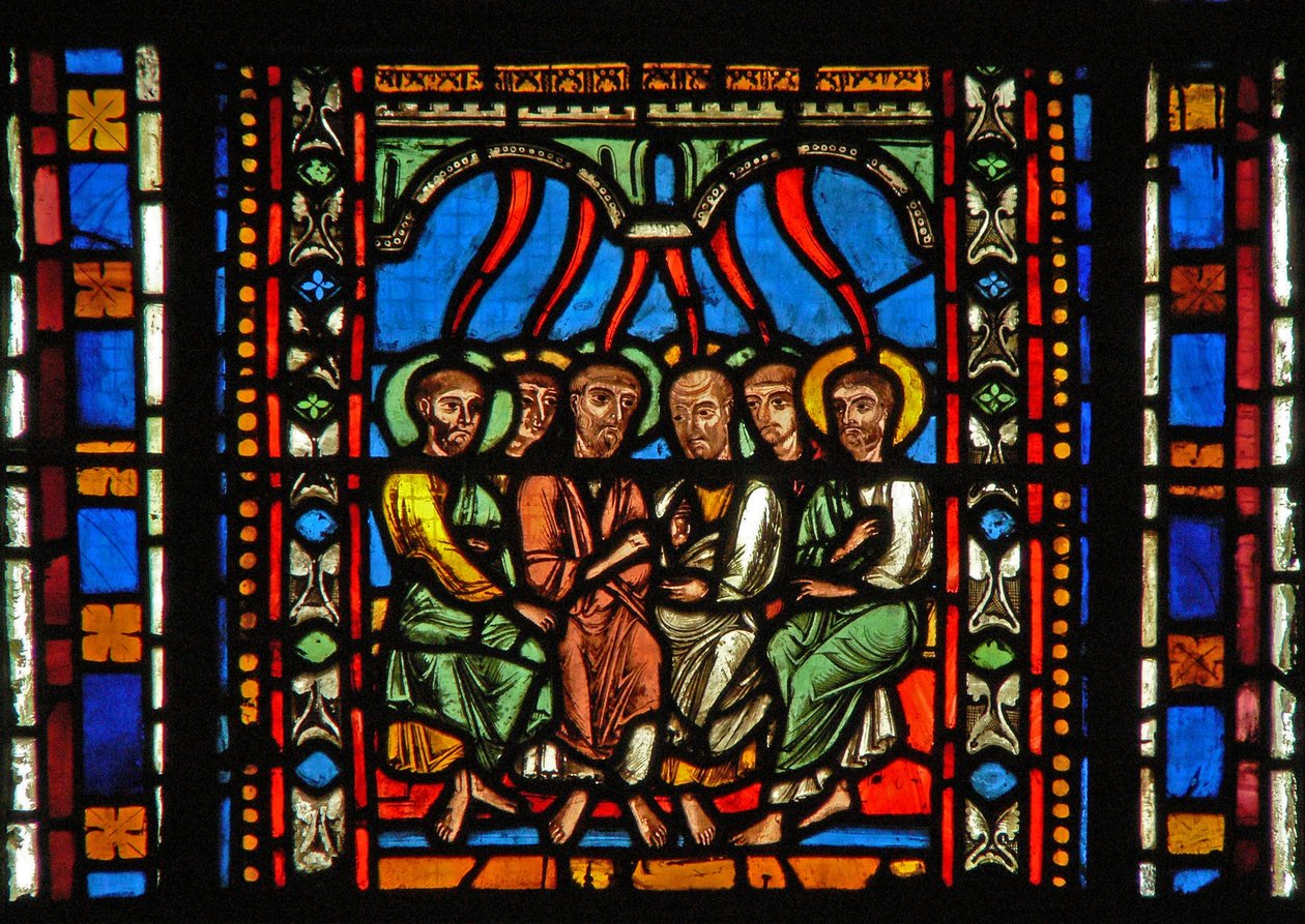 Janela s2-C retratando o Pentecostes de French School