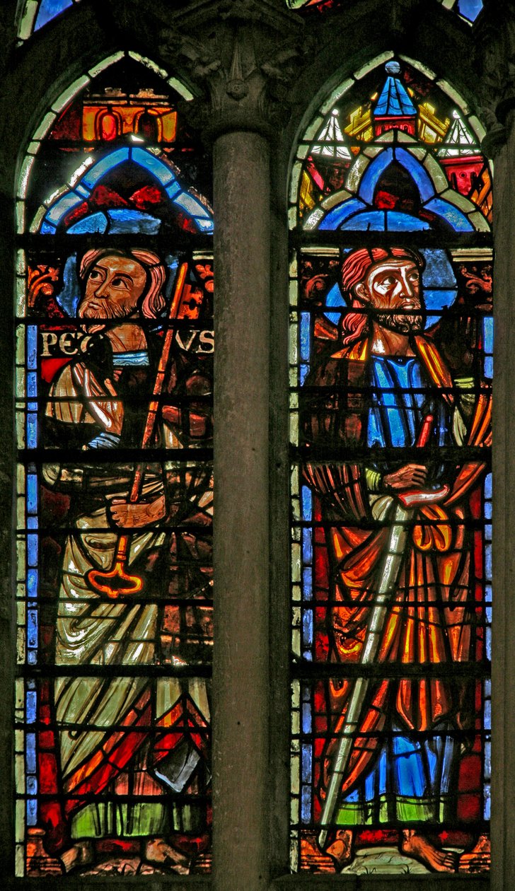 Janela w106 representando São Pedro e São Paulo (C19) de French School