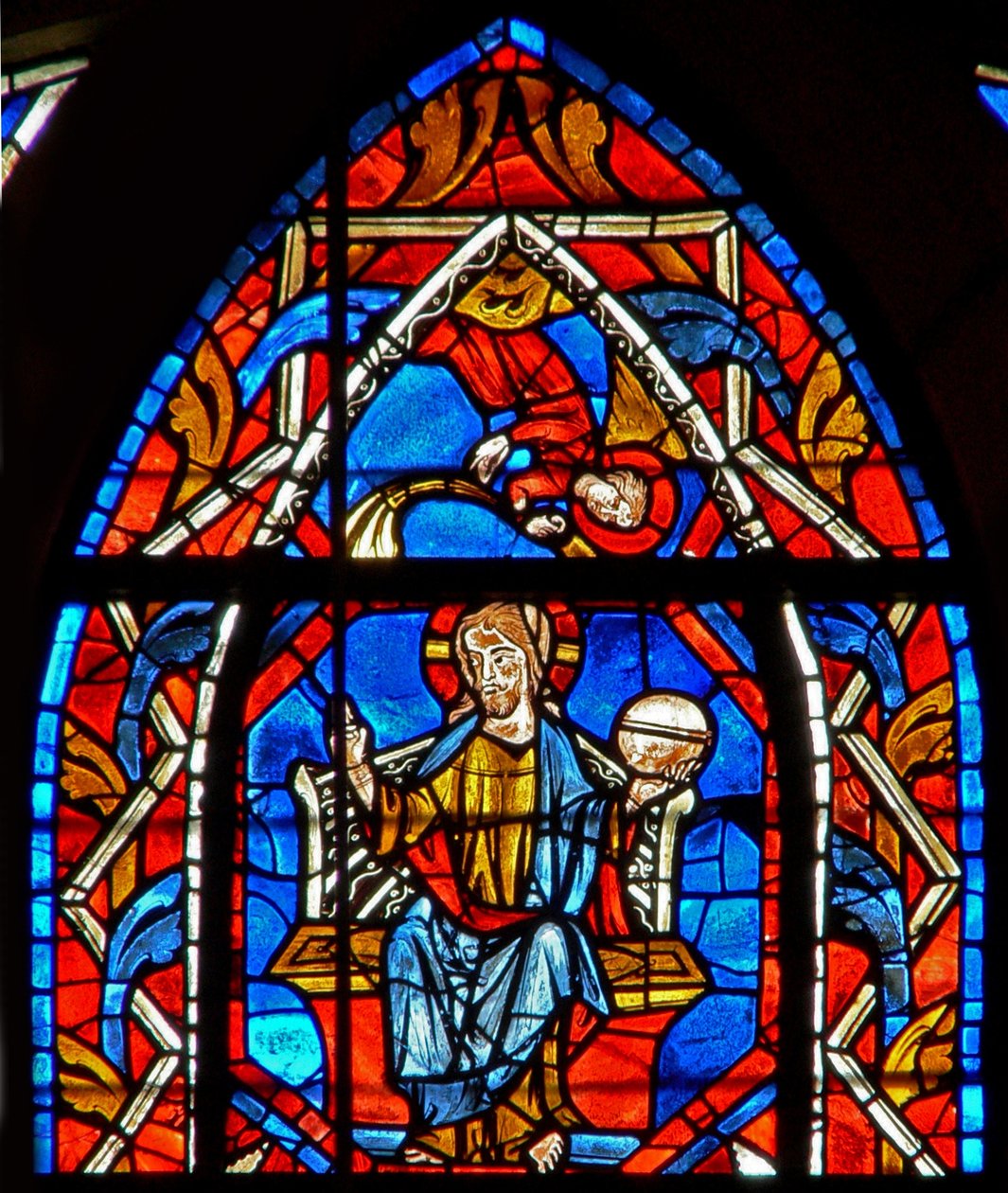 Janela w107 retratando Cristo em glória de French School