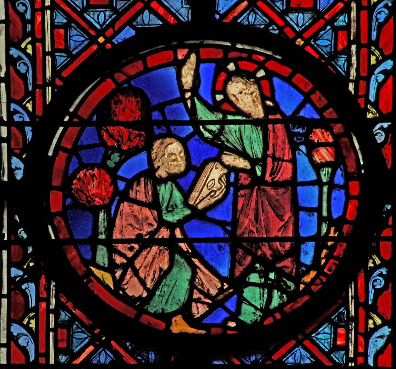 Janela w11 Deus dá o livro a Jeremias Jer I 17 de French School