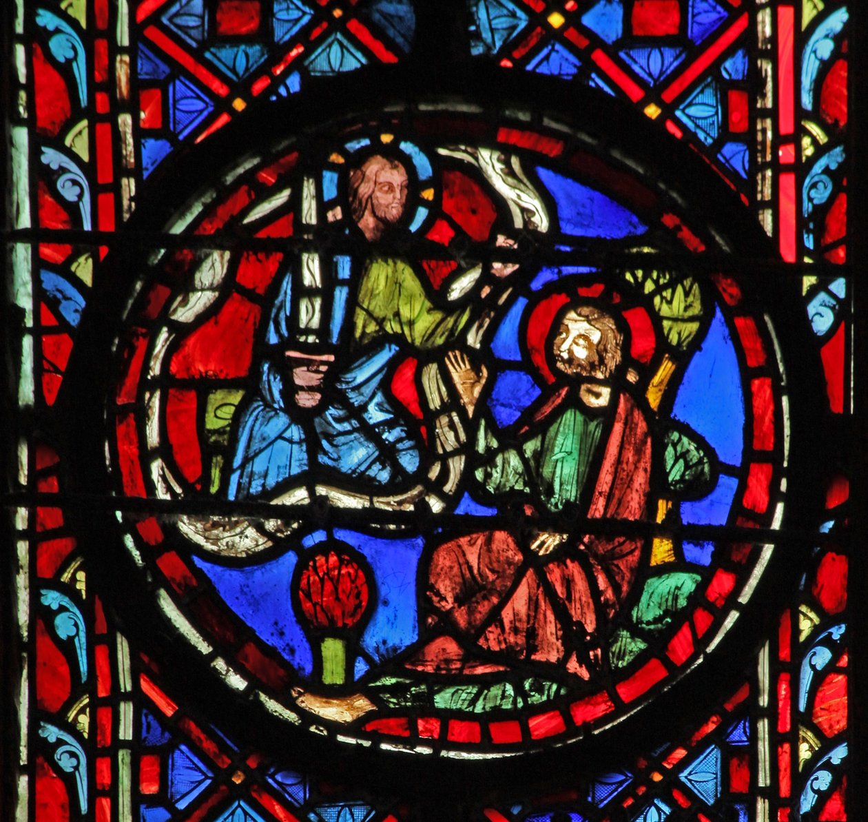 Janela w11 Deus dizendo a Israel que ele irá destruí-lo com a espada Jer XIV 11 de French School