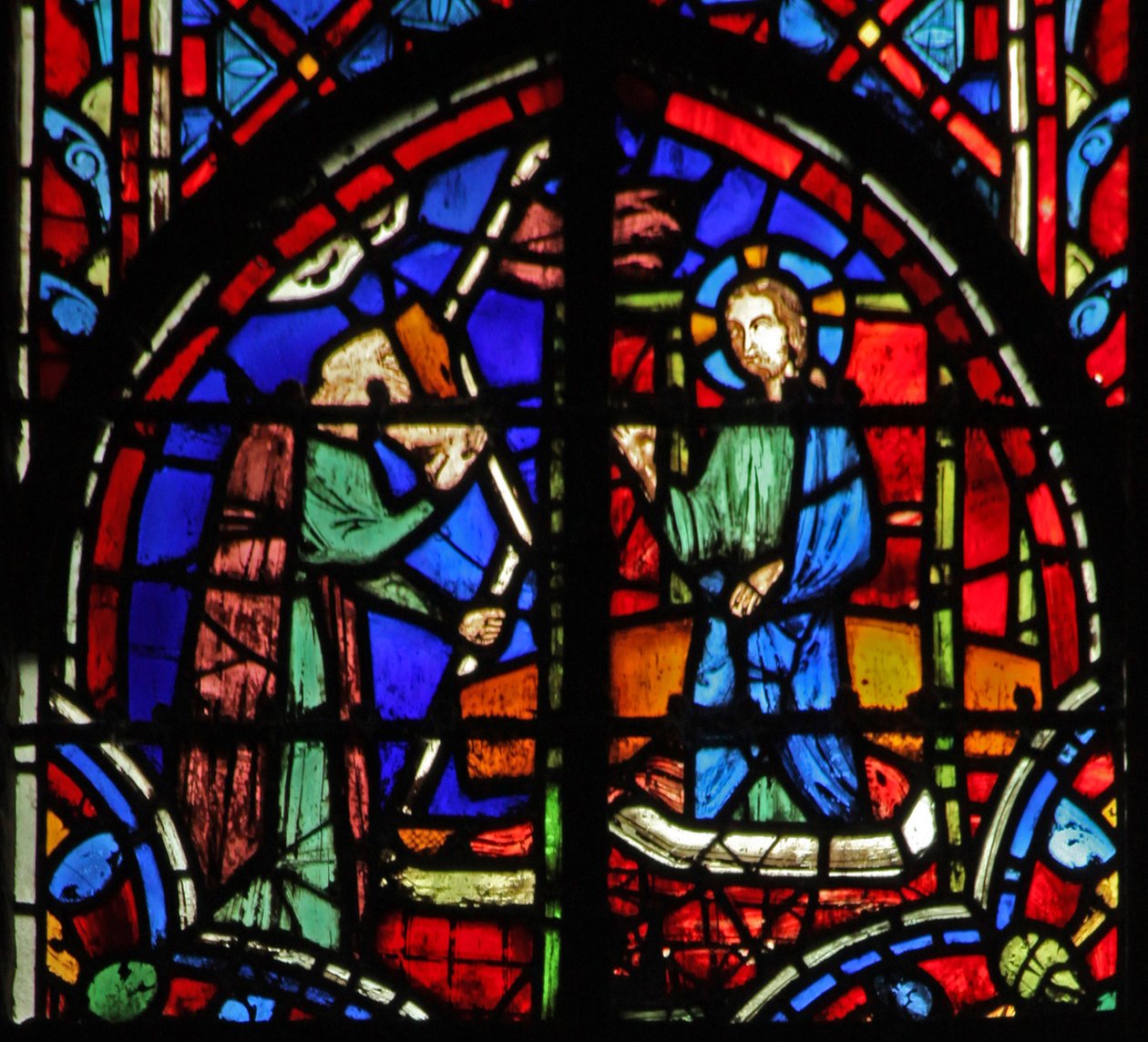Janela w11 a filha de Judá bebendo o vinho da ira de Deus. Lam I 15 de French School