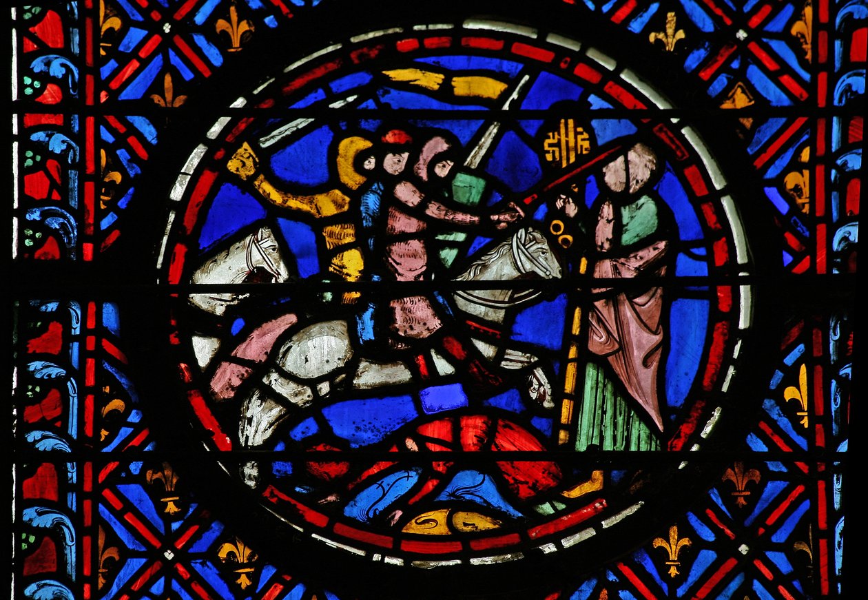 Window w12 the People capitulate - eles oferecem as chaves da cidade Judith III 9-17 de French School