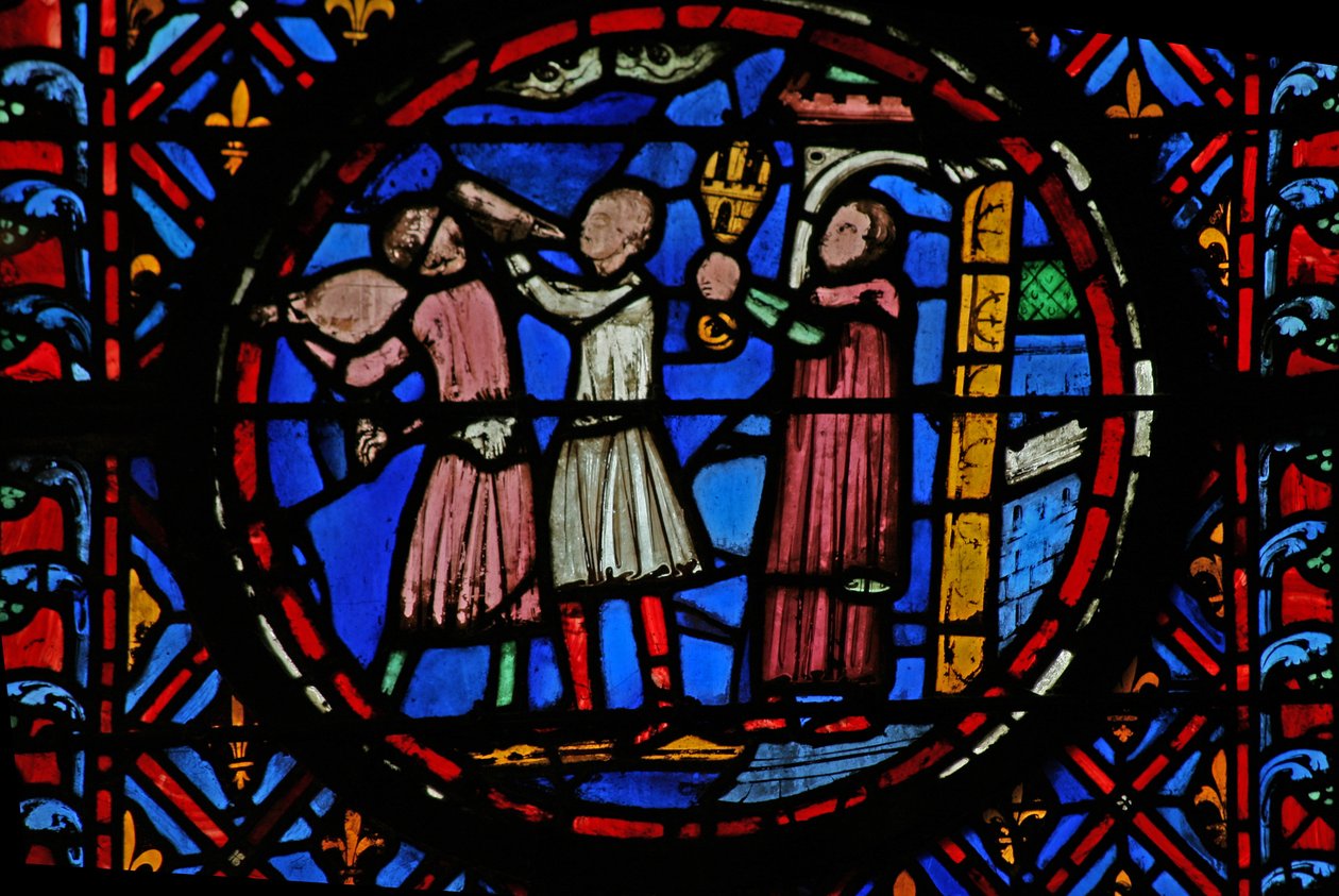 Window w12 the People capitulate - eles oferecem as chaves da cidade Judith III 9-17 de French School
