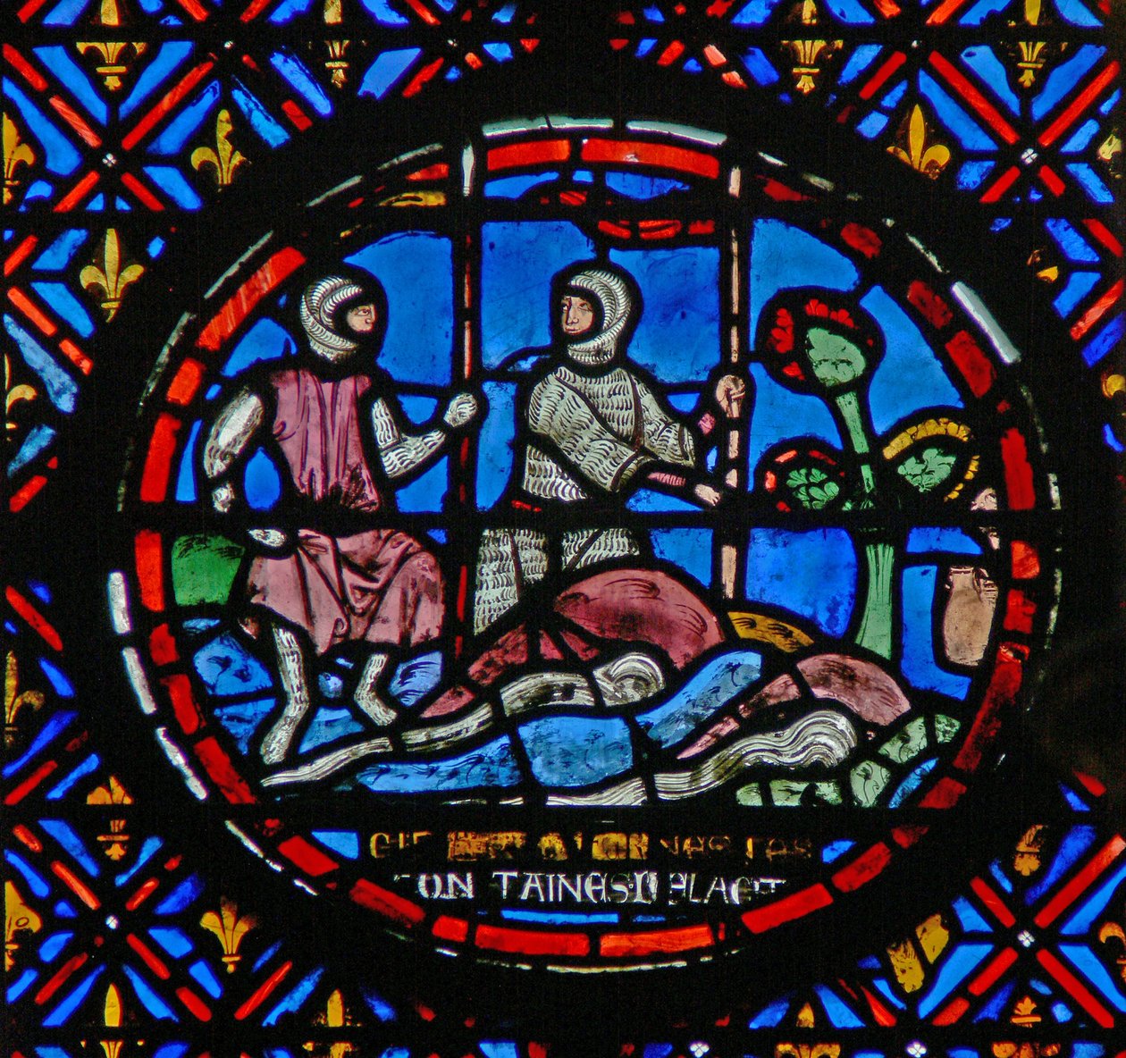 Janela w12 a guarda das nascentes de água Judith VII 9-11 de French School