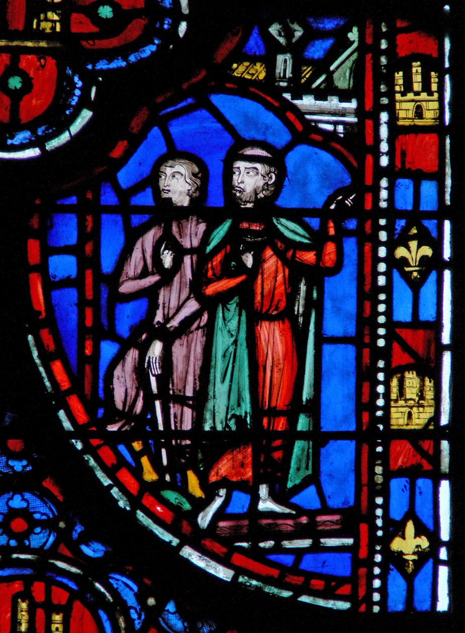 Janela w13 Mordecai pelo palácio Esth II 19 de French School