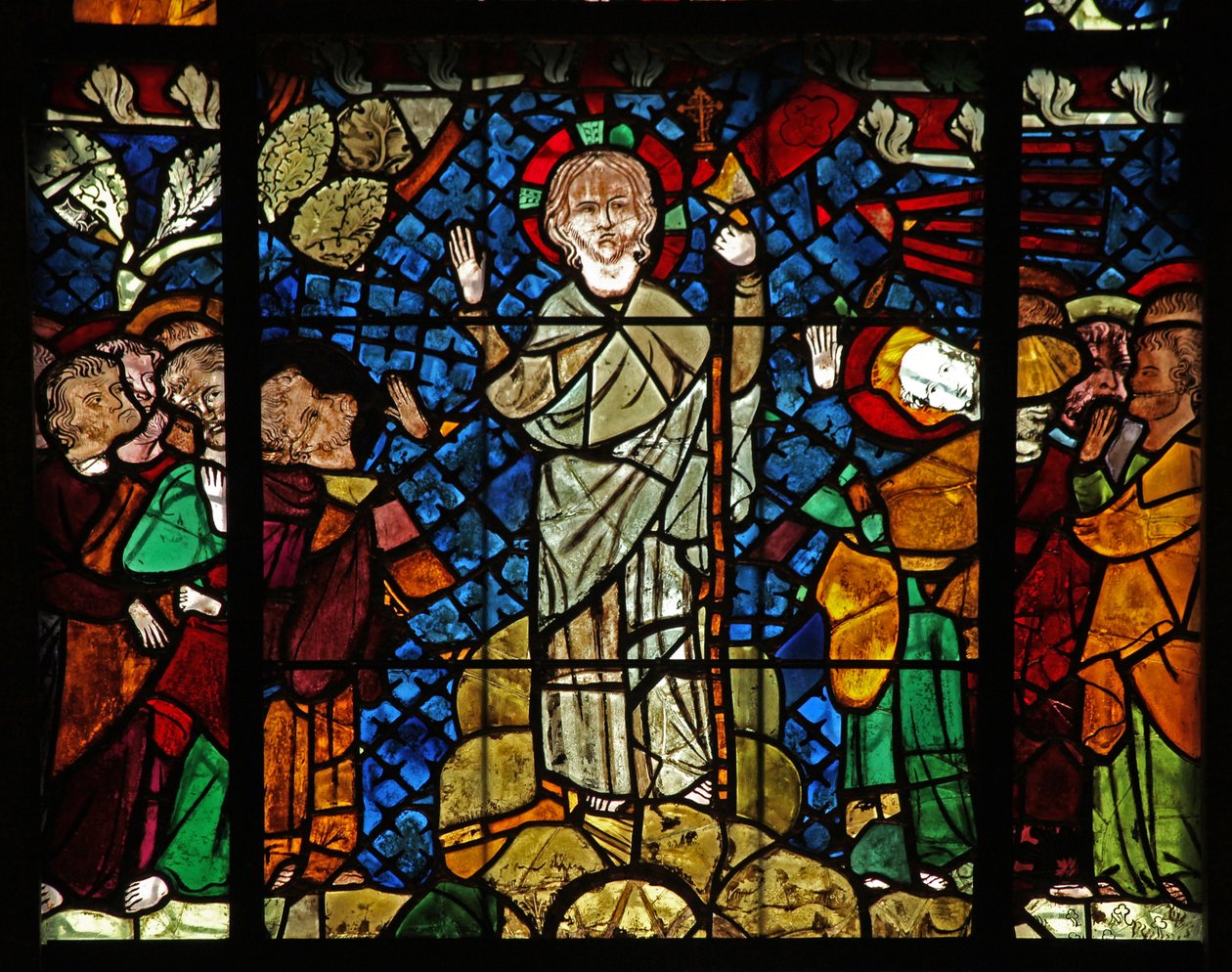 Janela w14 representando Cristo aparece aos seus discípulos na montanha de French School