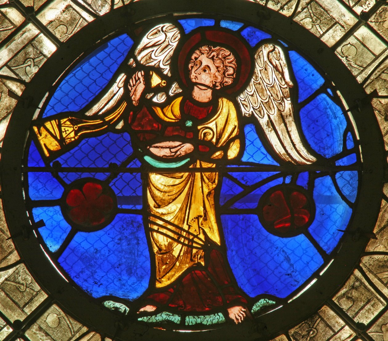 Janela w14 representando um anjo incensário de French School