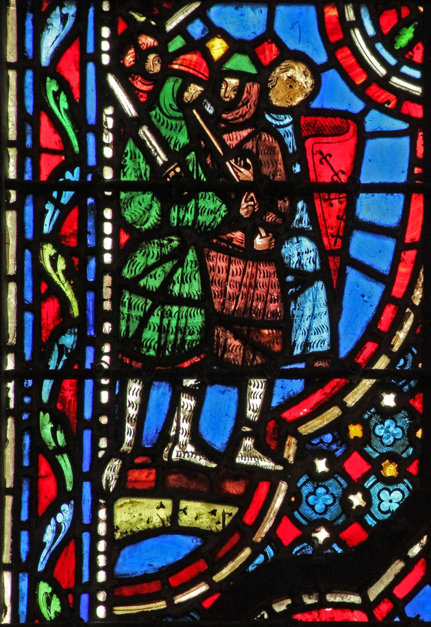 Janela w14 os filisteus derrotando os judeus I Sam IV 10 de French School