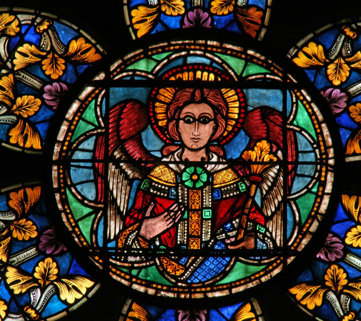 Janela w201 retratando um anjo de French School