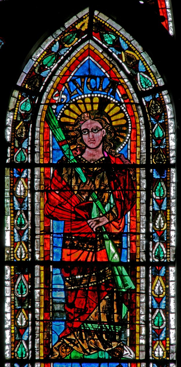 Janela w202 retratando St Lucy de French School