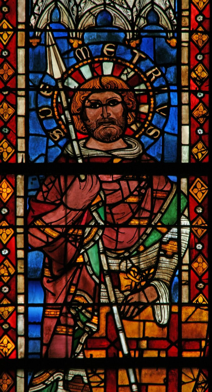 Janela w203 retratando St Demetrius de French School