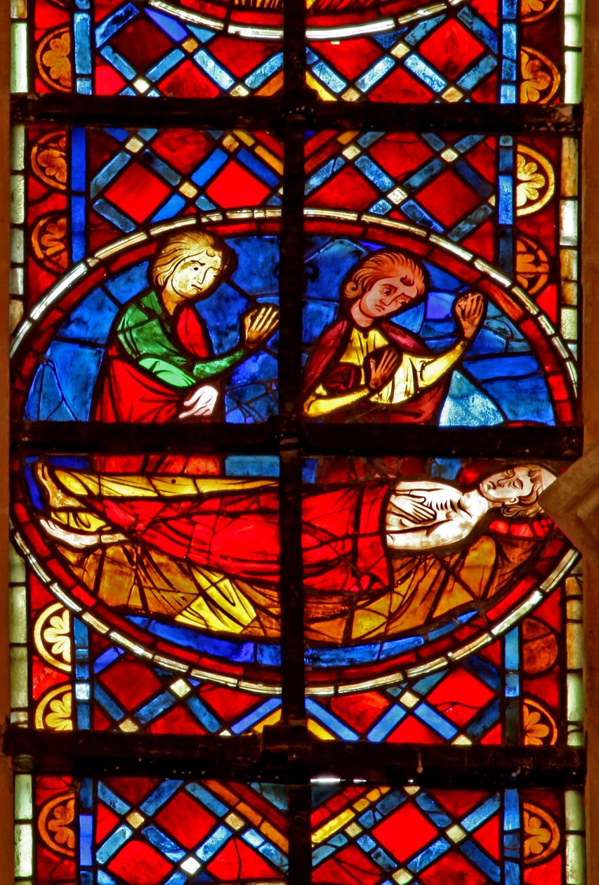 Janela w211 retratando a morte de São Vicente de French School