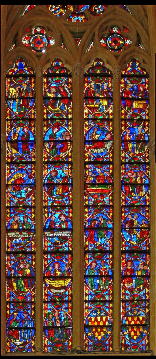 Janela w213 retratando St Thomas e St Stephen janela de French School