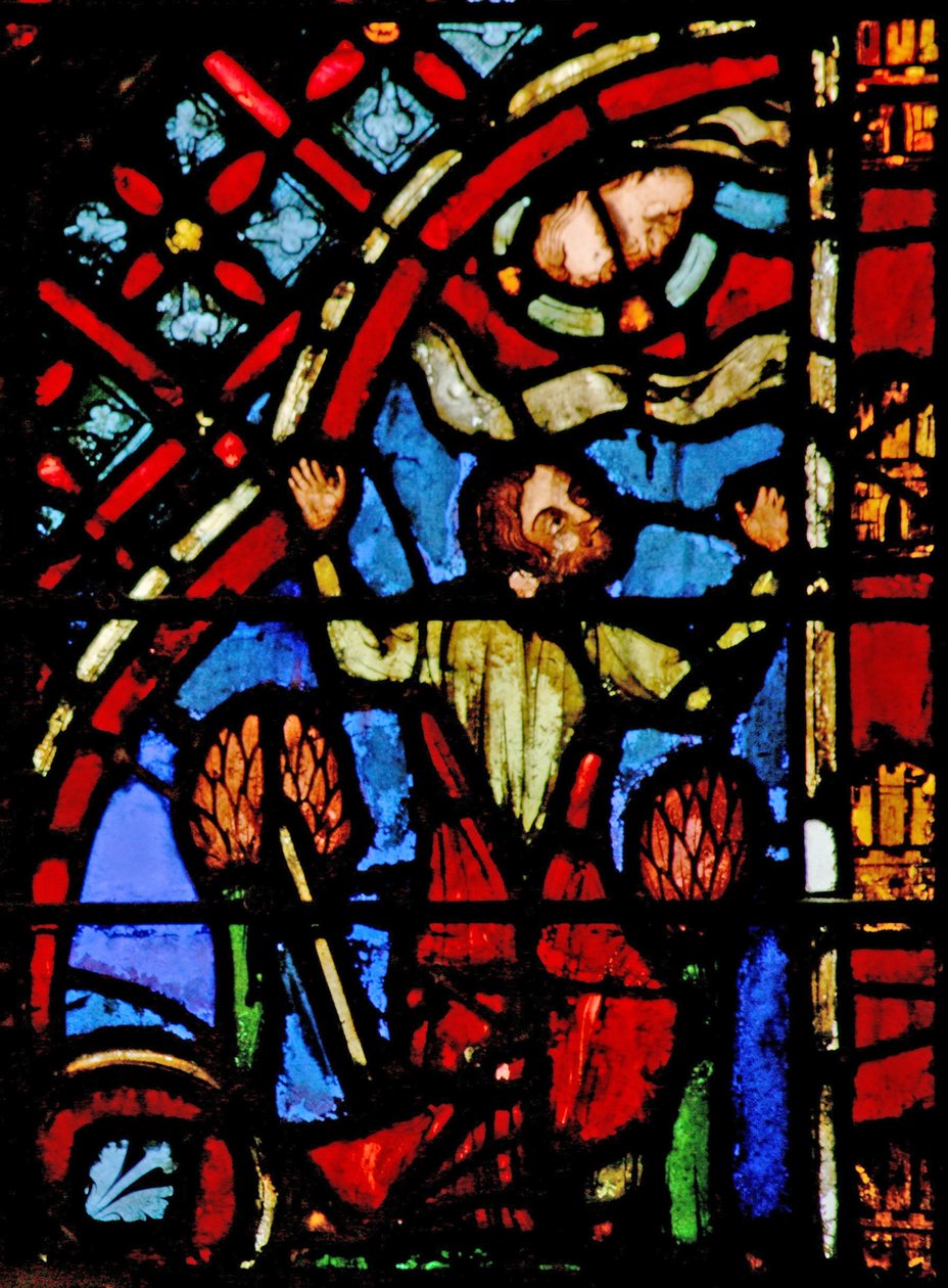 Janela w2 Deus reitera seus mandamentos Ex IV 19-21 de French School