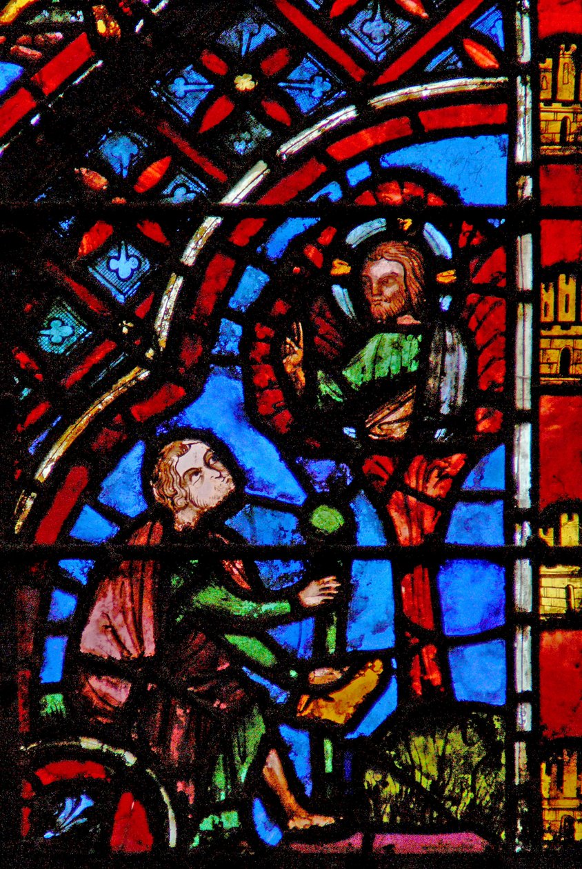 Janela w2 Moisés e a Sarça Ardente de French School