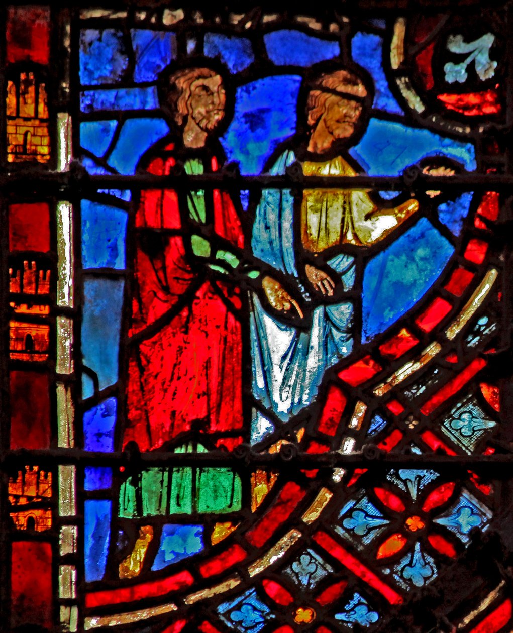 Janela onde os israelitas partiram (liderados por uma coluna de fogo - não mostrada aqui) Ex XIII 21-22 de French School