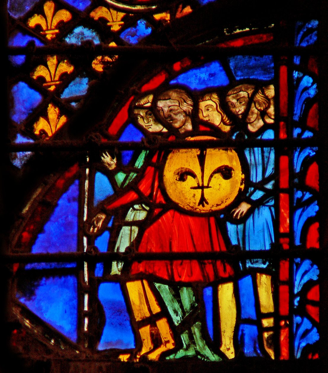 Window w3 Enviando 12 homens para a Terra Prometida Numb XIII 1-20 de French School