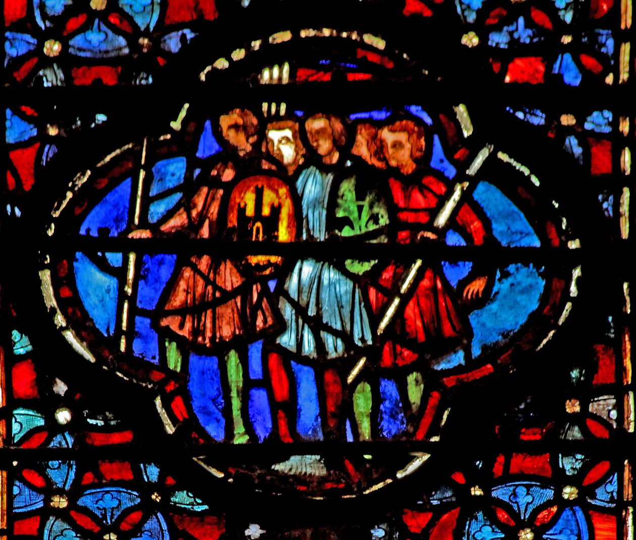 Window w4 the Children of Israel marchando de French School