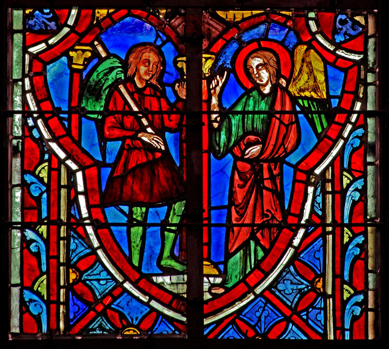 Janela w5 Gideon atende e anjo. Juízes VI 11 de French School