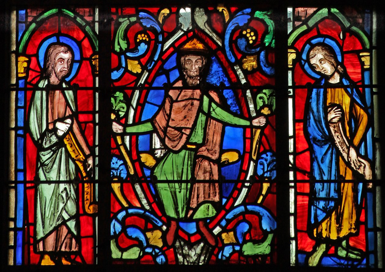 Window w6R the Tree of Jesse: profetas e reis de French School