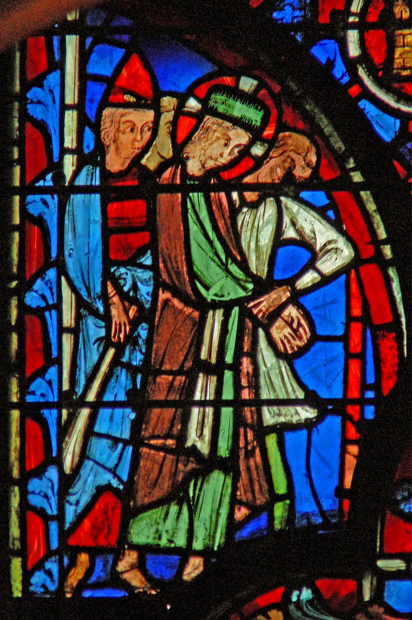 Janela w8 Cristo antes de Pilatos de French School