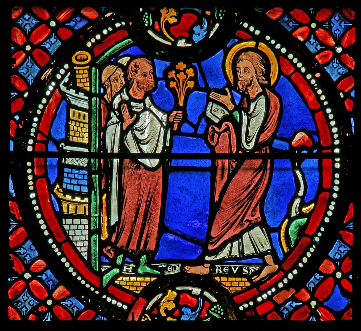 Janela w9 representando St Andrew é bem-vinda em Nicea de French School