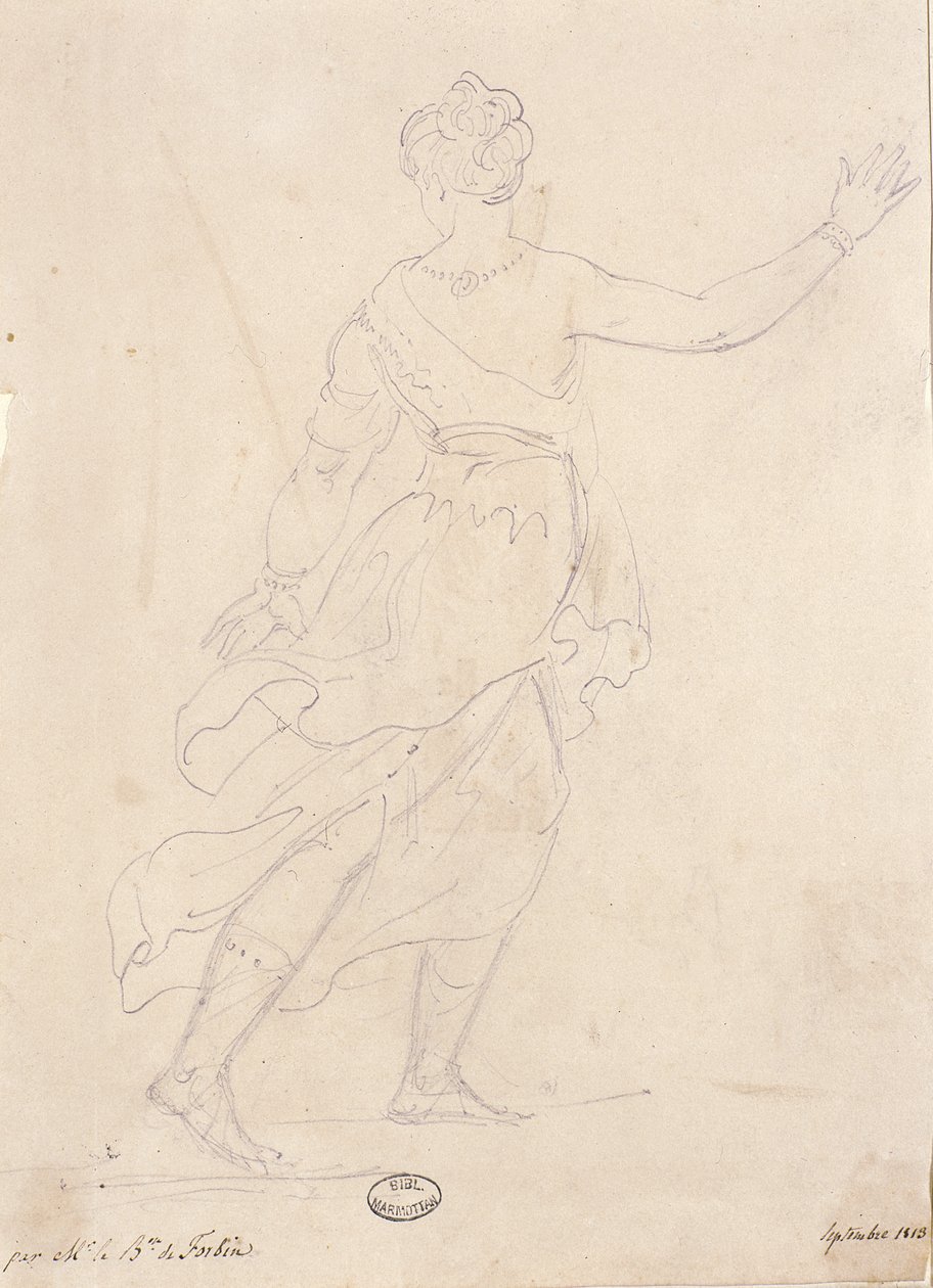 Mulher de costas, 1813 de French School