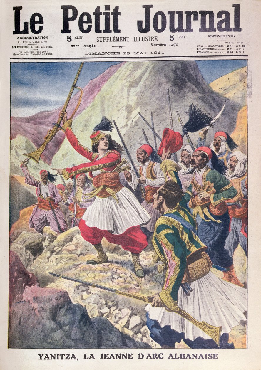 Yanitza, a albanesa Joana d&39;Arc, de Le Petit Journal, 28 de maio de 1911 de French School