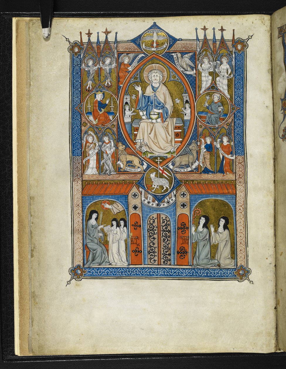 Yates Thompson MS 11 f.1v Estado ideal da Sainte Abbaye, de 