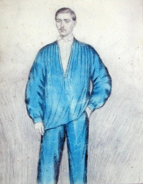 Jovem operário de macacão de French School