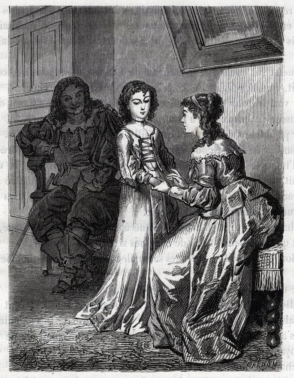 A sua cabeça é culpada se o seu coração não é culpado, Madame de Lanclos disse à sua filha Anne "Ninon" do Enclos (ou Ninon de Lenclos ou Ninon de Lanclos) de French School