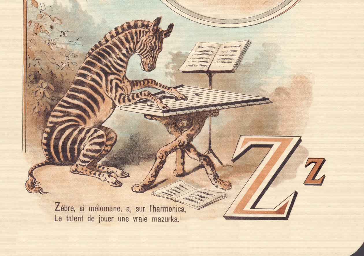 Z: Zebre, embora melomaníaco, tem, na gaita, o talento para tocar uma verdadeira mazurca de French School