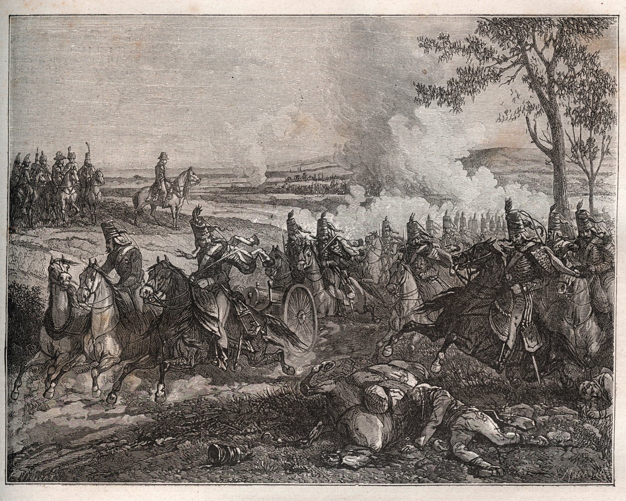 batalha de CASTIGLIONE: na sua campanha italiana, Napoleão derrota os austríacos sob Wurmser, forçando-os a recuar para Mantova. 5 de agosto de 1796 - Nova Enciclopédia Nacional de Maurice La Charest - 1870 - de French School